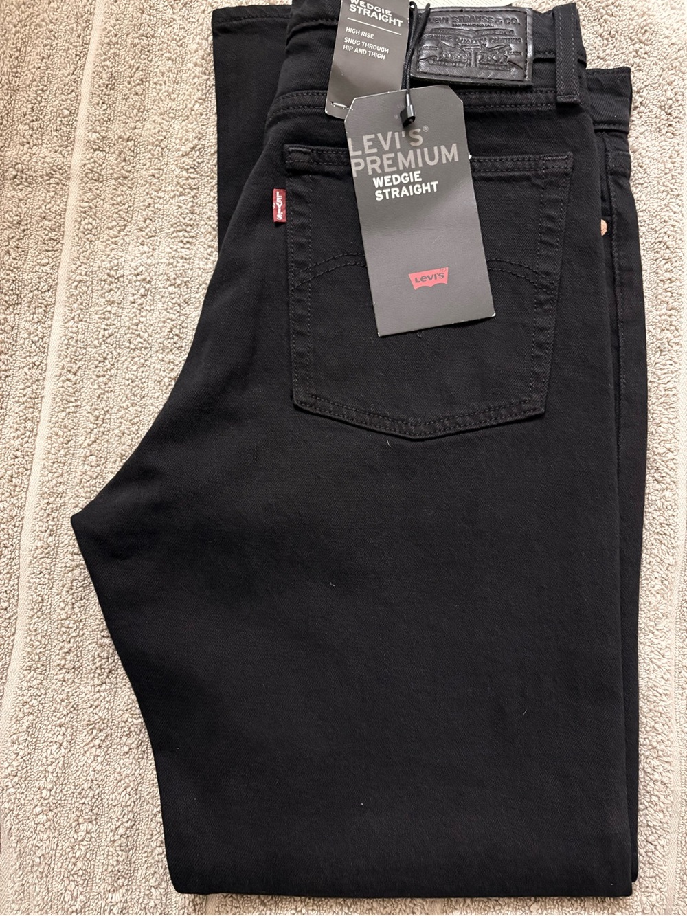 Levi's Black Women’s Wedgie High Rise- Straight Leg